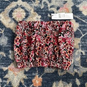 Topshop floral tube top
